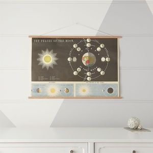 Crate & Kids phases of the moon wall art